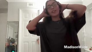 Latina teen gets her boyfriend’s cock worshiped on camera