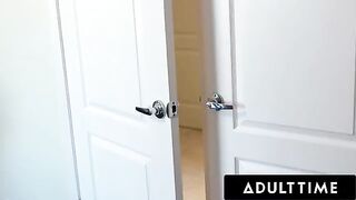 The voyeuristic MILF Alexis Fawx scissoring her teen neighbor Carter Cruise