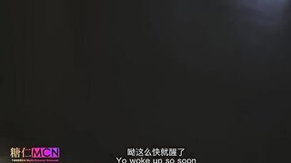 A man with professional interrogation skills is dressed in a cheongsam, showing off his cock