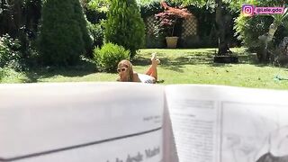 FREUTOY in the garden, to keep the creampie in my ass!