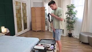I caught my foreign friend masturbating in my panty and I got fucked