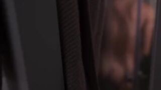 A neighbor caught a glimpse of the naked missdriada in the bath