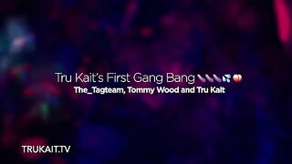 First gangbang experience for stunning Latina college girl Tru Kait