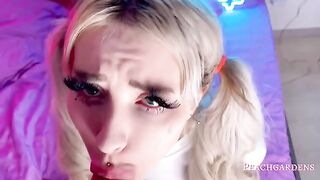 Girl has sex with her stepbrother, he fucks her mouth and huge ass