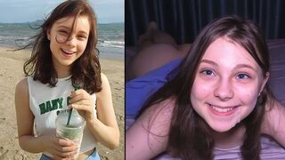 A cute girl serves as a submissive fuck toy on the beach, getting used hard