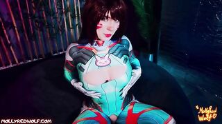 Overwatch NERF THIS! Dva gets triple damage - 60fps - POV