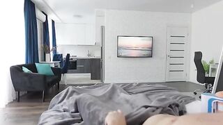 Pervert Stepson caught jerking off by his ballsy stepmom