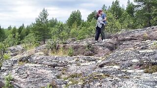 A fuck in the open air, a beautiful girl enjoying nature
