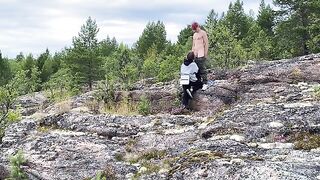 A fuck in the open air, a beautiful girl enjoying nature