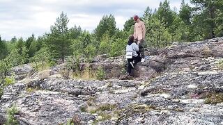 A fuck in the open air, a beautiful girl enjoying nature