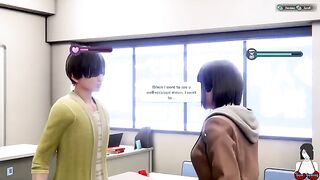 3D hentai school girl Yuna Room Girl's all sex scenes part 2