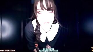 Xavier fucks Wednesday Addams with his huge cock, a busty babe