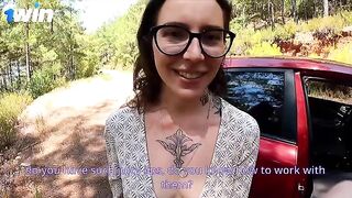 Fixed the car and got a hard dick in her ass!
