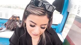 Petite teen gets fucked outdoors by the metro and her stepbrother’s friend in Cali