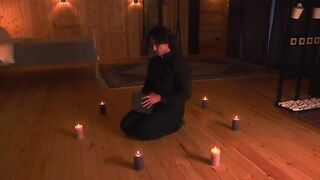Exorcism of a hot MILF with big tits, embodying fantasies