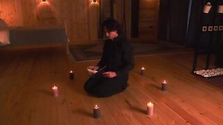 Exorcism of a hot MILF with big tits, embodying fantasies