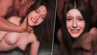 He fucked her so hard that she lost her breath. She is now a total slut
