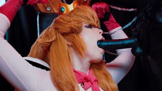 Bowser fucked Princess Peach with his BBC in a steamy xcross scene