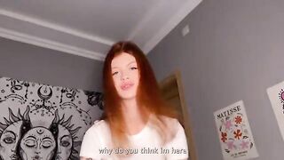 The red-haired beauty seduced me and I fucked her hard