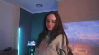 A girl realized a stepbrother fantasy in the most personal way
