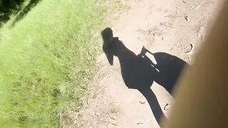 She lets me fuck her in the woods -