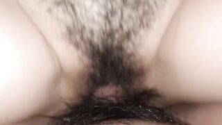 A woman with a wet pussy has an orgasm and gets fucked