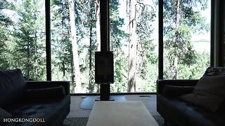 A girl lives in the woods and is lonely