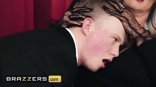 Jimmy helped Sally to bury her grief, in a steamy Brazzers scene