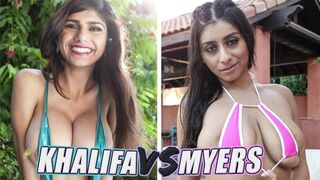 The best of Mia Khalifa and Violet Myers in a compilation video
