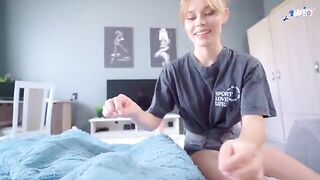 Pervert guy fucked his stepsister and she loved it, especially the cum on her face