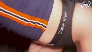 A stepsister woke me up with her blowjob and caress