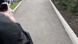 Met a cute student at the supermarket and fucked her, she loved it