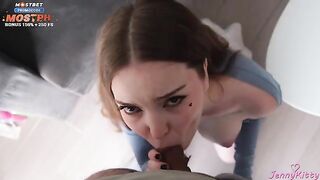 A young guy fucked his stepmom, who was as hot as a cappuccino
