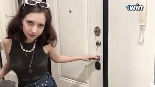 Met a cute Ukrainian schoolgirl on the street and fucked her