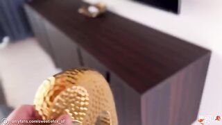 Sweetie Fox, Diana Rider, and ArinaFox trained on villa with a kinky twist