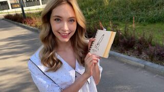 Hungry tourist got fucked and fed by a creampie
