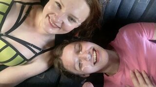 Bus turns into a crazy anal orgy with hot teenage girl action