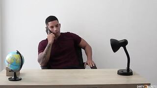 I fucked the agent who wanted to meet my huge dick in a steamy role-play scene