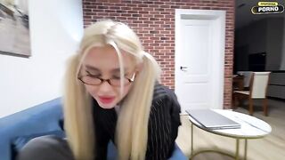 Young guy fucked pretty student in the bedroom