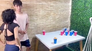 A game between stepbrothers ended up in pussy fuck and cum inside it