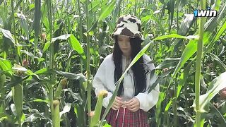 A security guard caught a thief in the cornfield and wrote her up