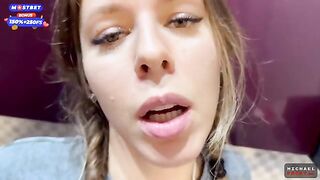 Flatmate girl doesn't mind occasional sex in the kitchen and getting cum on her pigtails