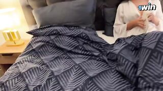Stepson fucks his stepmom on a rainy, stormy night