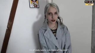 A random girl scared me, but turned out to be a nymphomaniac and we fucked