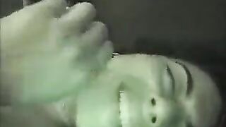 A couple has sex right at their home at night