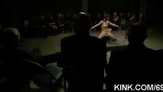 The leader forced bondage on girls and made them cum hard
