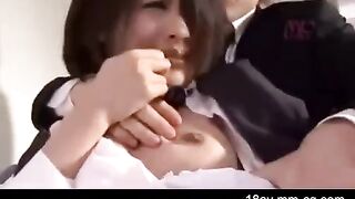 Asian guy forced his sister to have sex with him, she didn’t like it