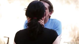 A pair of lovers have sex right in the nature 60fps