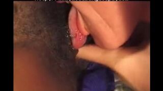 Young black girl fucks with a white old man