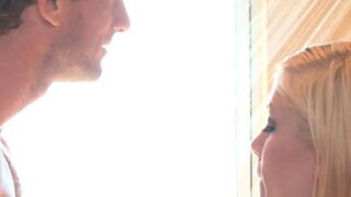 A young couple have sex right at their home shower